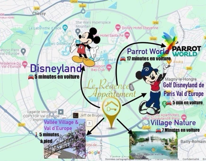 Le Regence, Terrasse, Serris Disney Kültér fotó